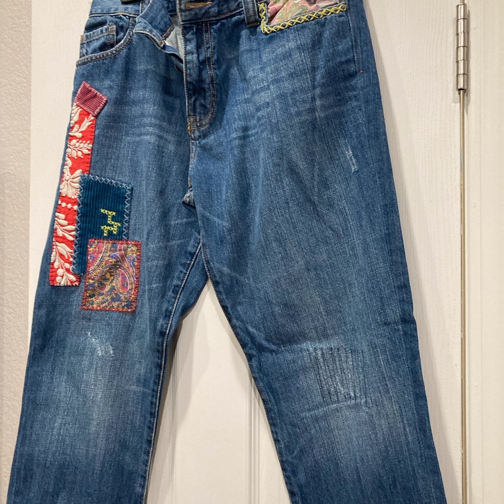Patchwork Denim Jeans